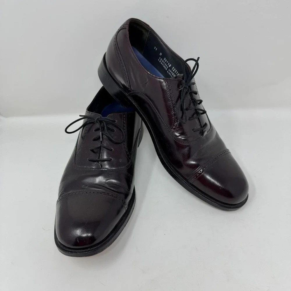 Bostonian Stockbridge Shoes Mens‎ Size 11 Oxford Dress Formal Leather Lace Up